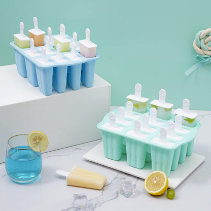 Silicone Popsicle Molds, 9 Reusable Ice Pop Makers