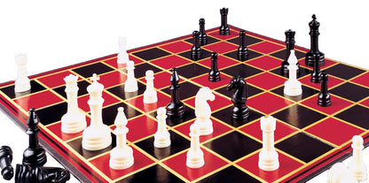 Pressman 5" Red Chess Set in Box