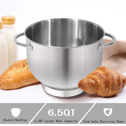 Aucma 6.5QT 660W Tilt-Head Stand Mixer