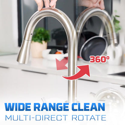 Brushed Nickel Pull Down Kitchen Faucet by INOVIX