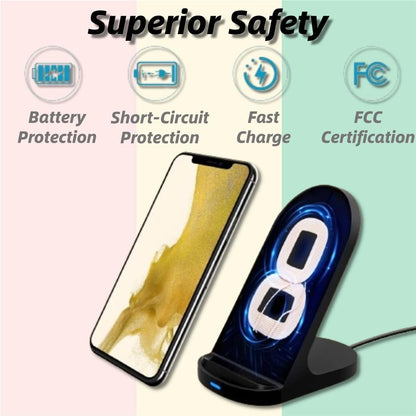 KLOKOL 15W Fast Wireless Charger for iPhone & Galaxy