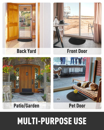 Durable Non-Slip Outdoor Entrance Doormat 17"x30"