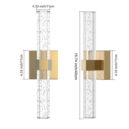 Aipsun Gold Bathroom Vanity Light Fixtures Modern Bathroom Light Fixtures LED Vanity Light for Bathroom Wall Light Fixtures 6000K