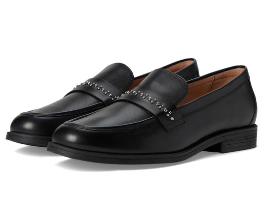 Cole Haan Women's Embellished Black Leather Loafers