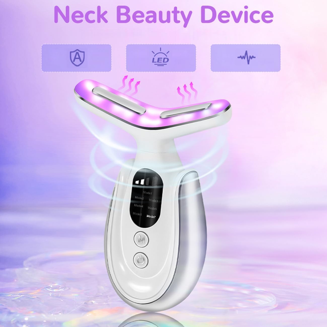 7-in-1 Portable Facial Massager for Neck and Face