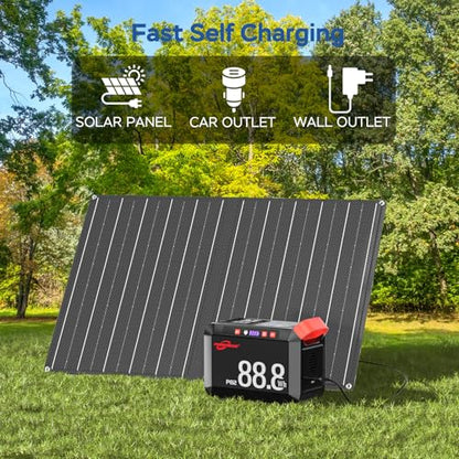 POWSTREAM 88.8Wh Solar Generator Power Station