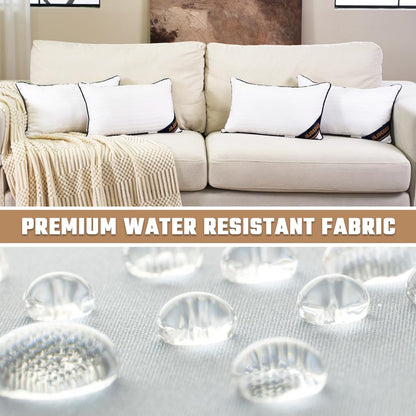 Set of 4 Waterproof Lumbar Pillow Inserts
