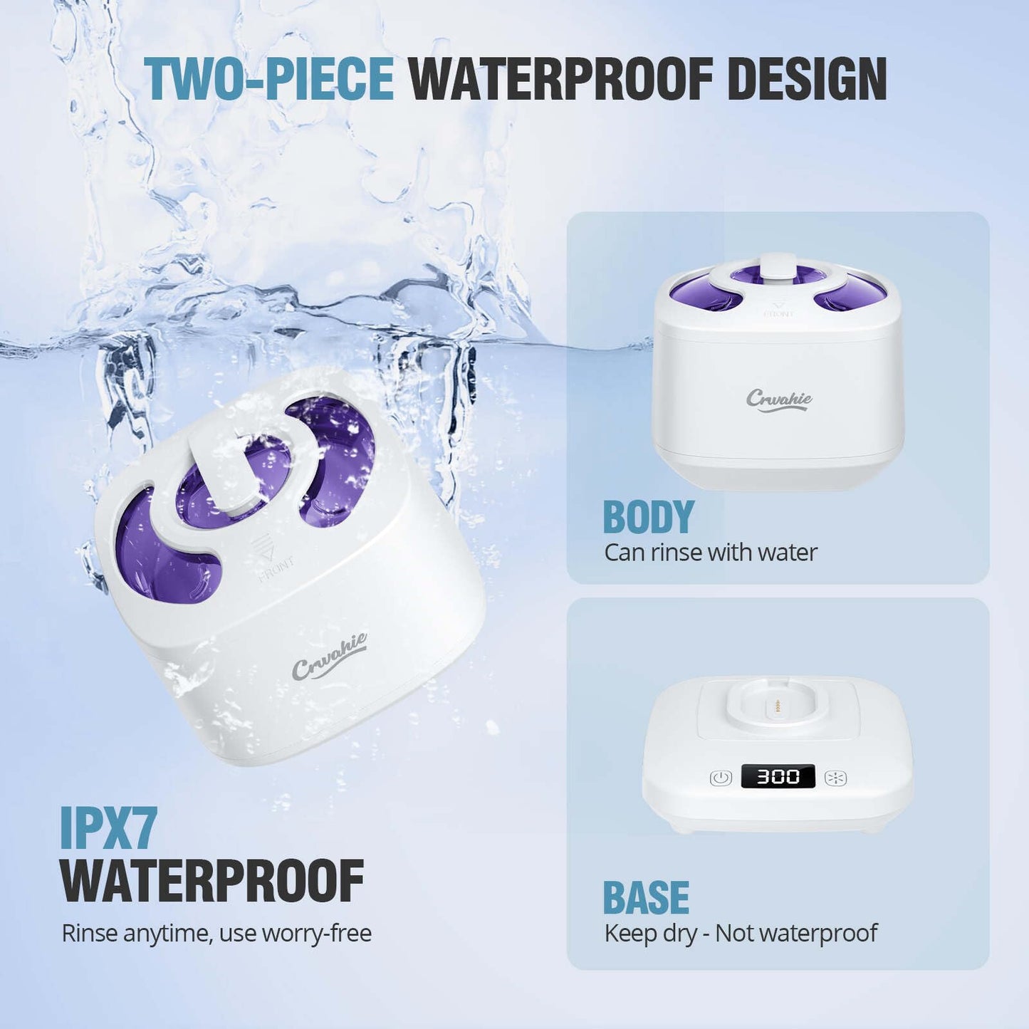 Ultrasonic Retainer Cleaner with Digital Timer