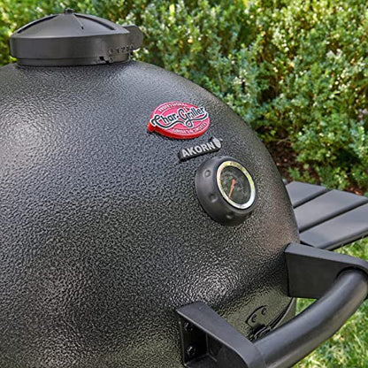 Char-Griller® AKORN® Kamado Charcoal Grill and Smoker with Cast Iron Grates, Warming Rack and Locking Lid with 445 Cooking Square Inches in Graphite, Model E16620