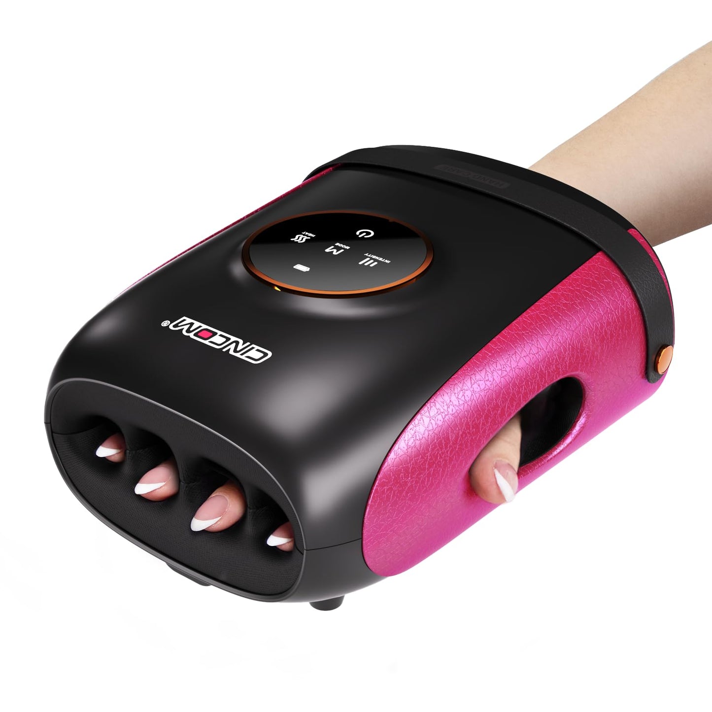 CINCOM Cordless Hand Massager with Heat & Compression