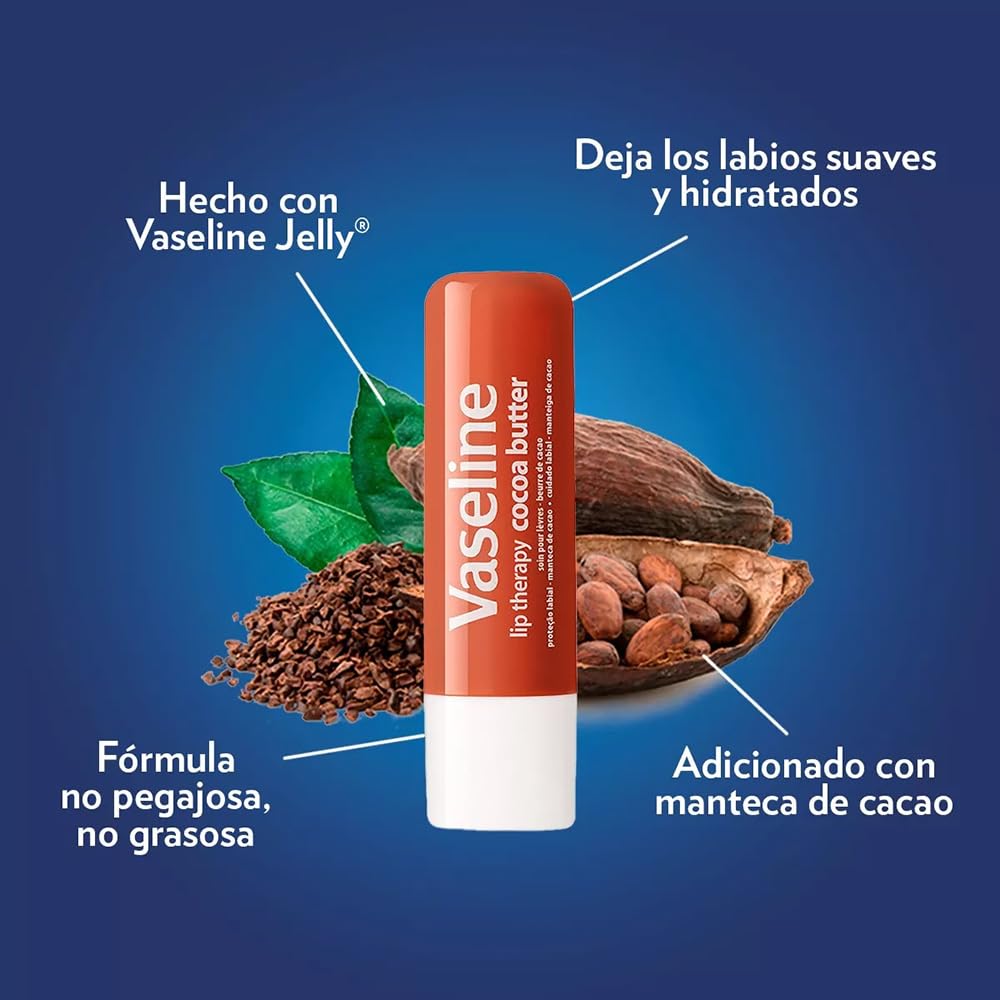 Vaseline Cocoa Butter Lip Therapy Twin Pack