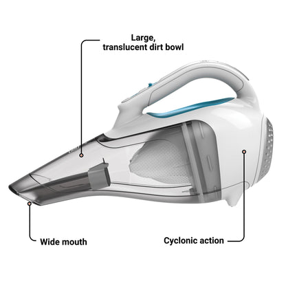 BLACK+DECKER Cordless Handheld Vacuum for Home & Car