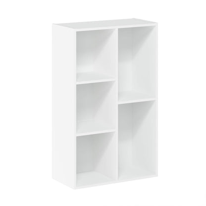 Furinno 5-Cube Bookcase Storage in White