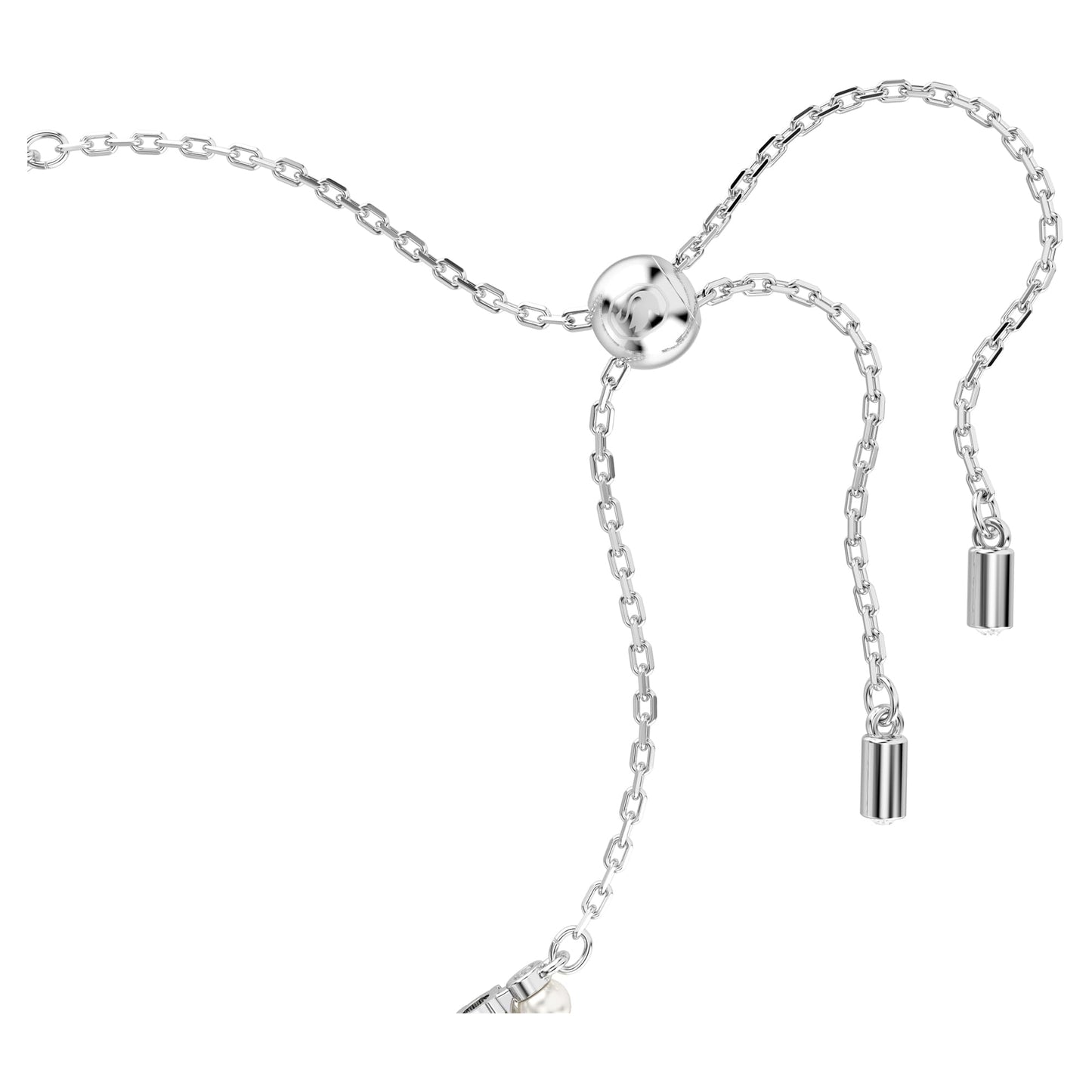 Swarovski Matrix Crystal Pearl Bracelet, Rhodium Finish