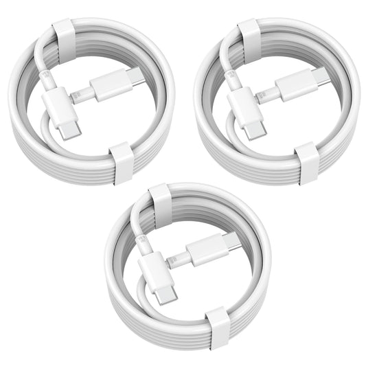 Kobilar USB C to USB C 65W [3-pack,3ft], USB C Cord for iPhone 15 charging cord, MacBook Pro, iPad Pro Air, Mini 6, Google Pixel, Samsung Galaxy S23,Switch- USB-c to USB-c cable