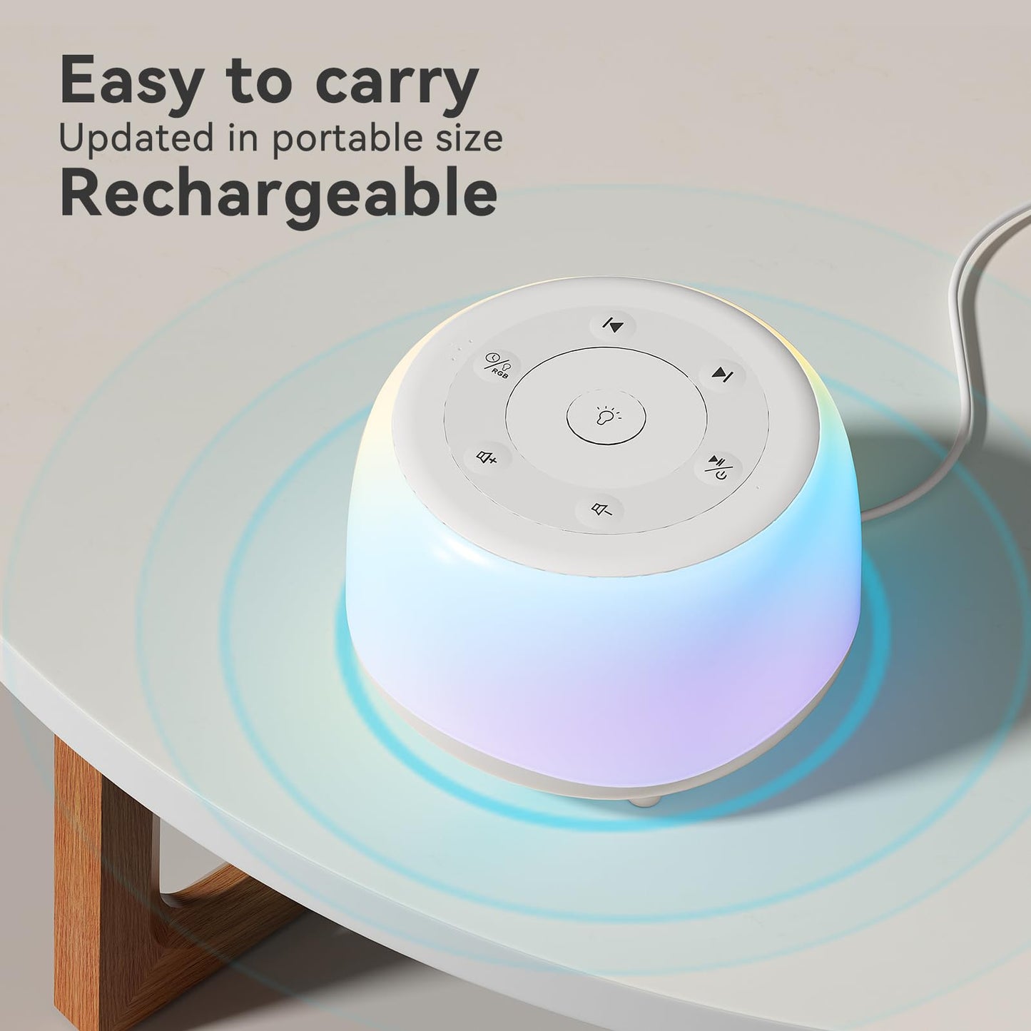White Noise Sound Machine with Night Light