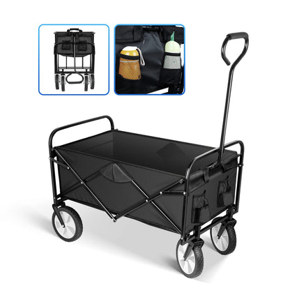 Collapsible Garden Cart with Swivel Wheels