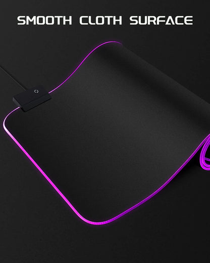 XXL RGB Gaming Mouse Pad with Non-Slip Base