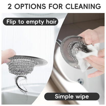 304 Stainless Steel Bathtub Drain Hair Catcher