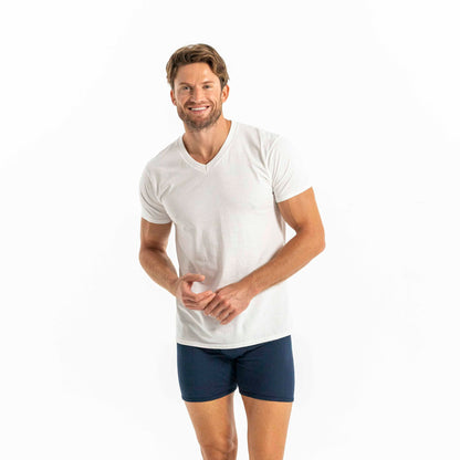 Gildan Men's V-Neck T-Shirts 6-Pack, White
