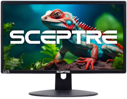 Sceptre 20" 1600x900 75Hz Ultra Thin LED Monitor 2x HDMI VGA Built-in Speakers, Machine Black Wide Viewing Angle 170° (Horizontal) / 160° (Vertical)