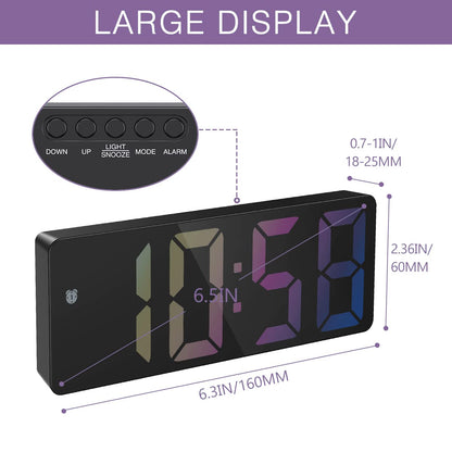 ORIA LED Alarm Clock with Snooze & Temperature Display