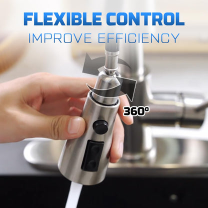 Brushed Nickel Pull Down Kitchen Faucet by INOVIX
