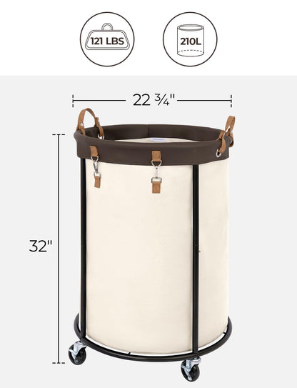 Rolling Laundry Basket with Wheels by StorageWorks