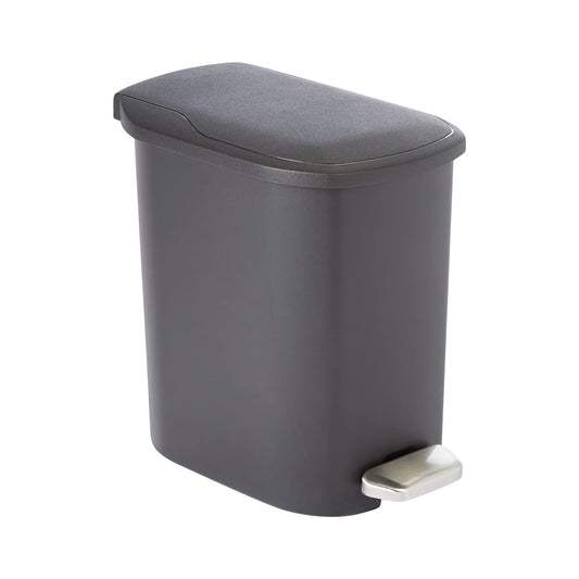 Amazon Basics Compact Plastic Trash Can with Pedal