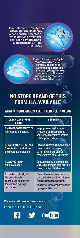 Clear Care Plus Lens Cleaning Solution Twin Pack