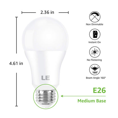 Lepro 100W Equivalent LED Light Bulbs, 3-Pack