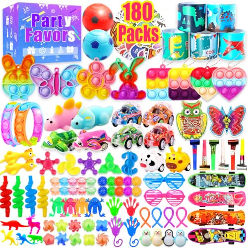 180 Count Kids Party Fidget Toys Assortment
