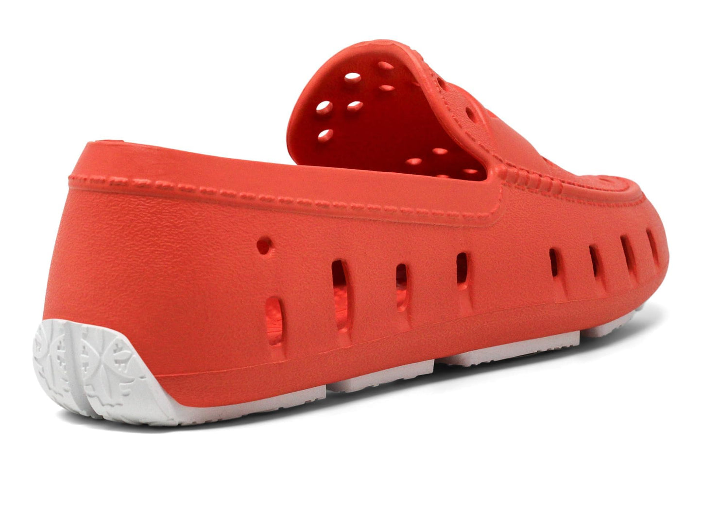 Floafers Kids Prodigy Driver (Toddler/Little Kid/Big Kid) - Loafers for Kids - Waterproof EVA Foam Upper Coral/Bright White 12 Little Kid M