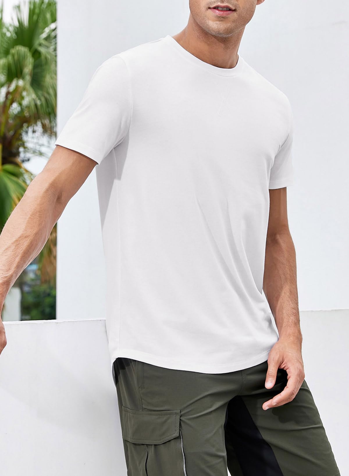 3 Pack Hipster Crewneck Athletic T-Shirts for Men