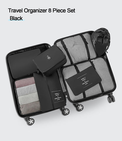 Packing Cubes Set for Travel Luggage Organization