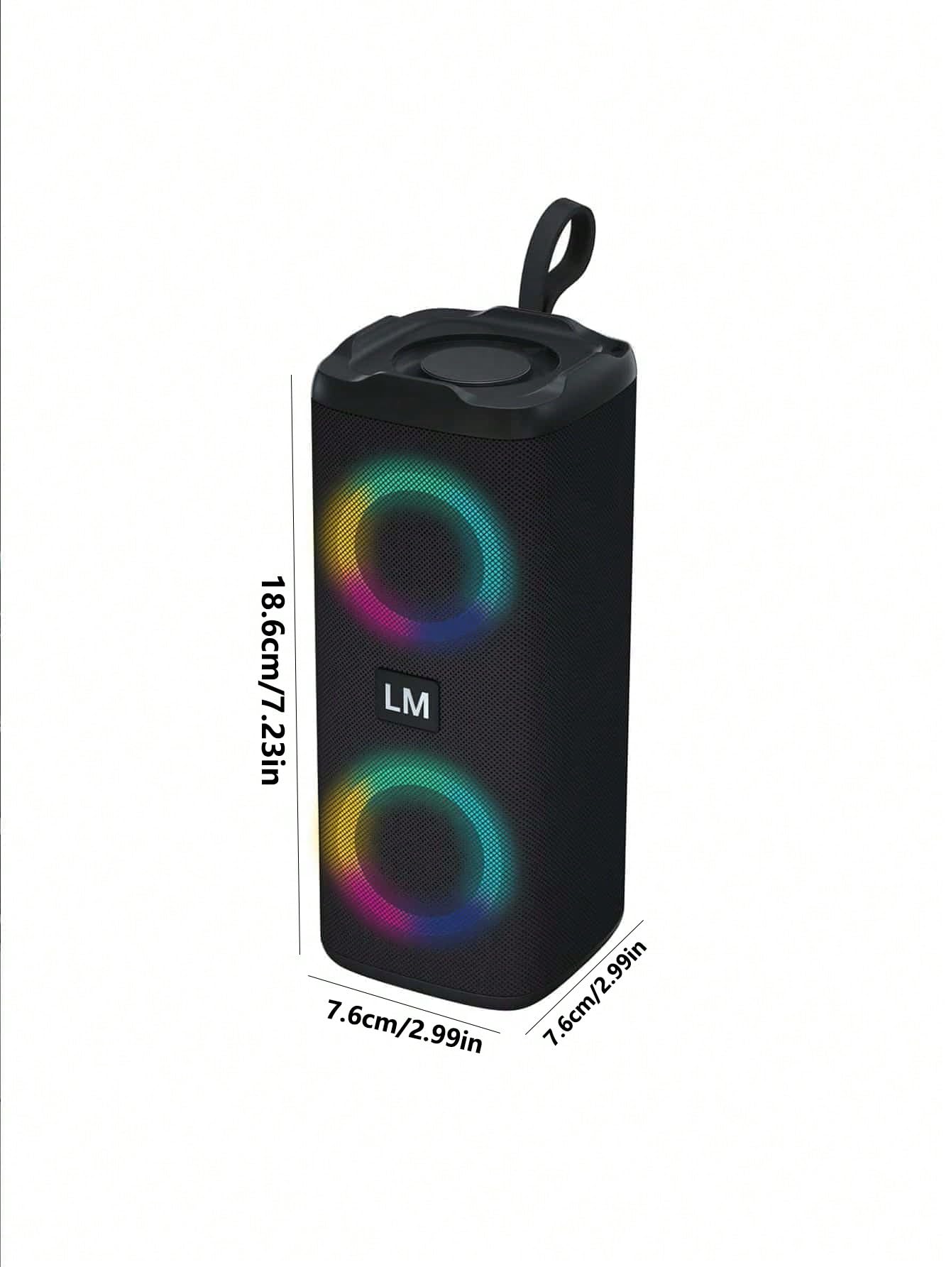 Portable Bluetooth Speaker with RGB Lights