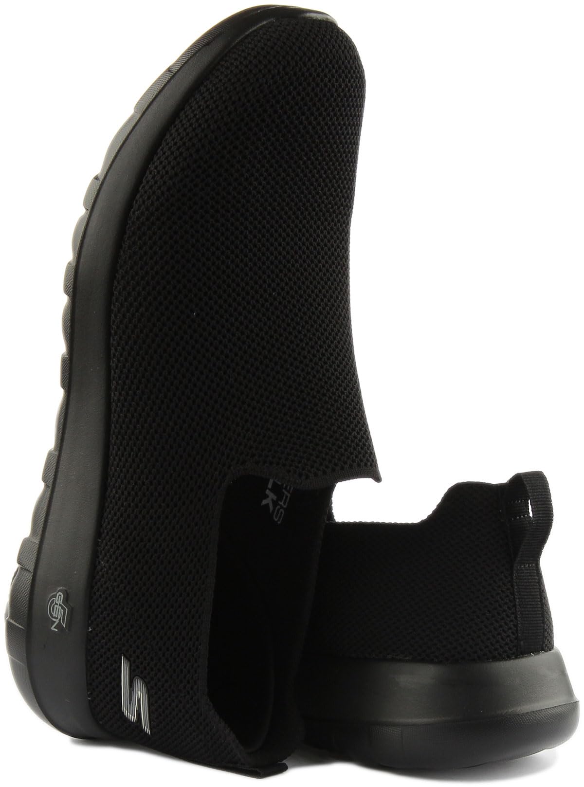 Skechers Men's Go Walk Max-Athletic Air Mesh Slip on Walkking Shoe Sneaker,Black/Black/Black,9.5 M US