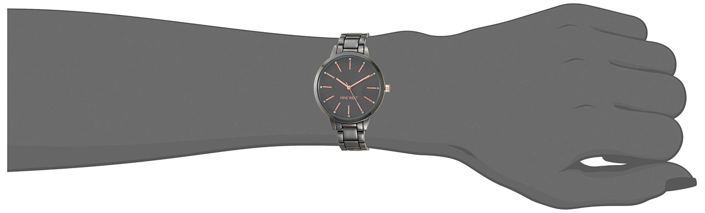 Nine West Women's Crystal Bracelet Watch