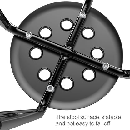 Yaheetech 5-Pack Black Round Plastic Stools