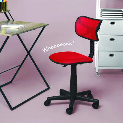 Urban Lifestyle Swivel Mesh Desk Chair, Red