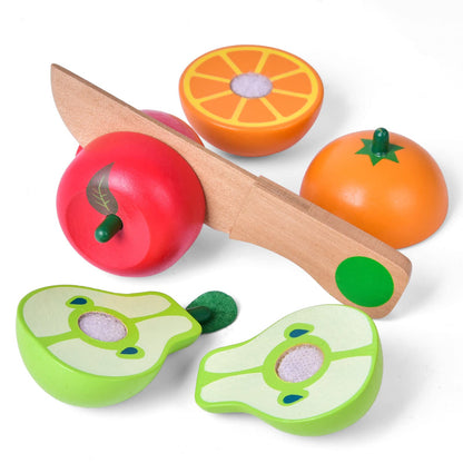 Wooden Cutting Food Toys Set for Toddlers