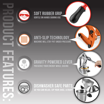 Eurolux Extra-Large Manual Citrus Juicer