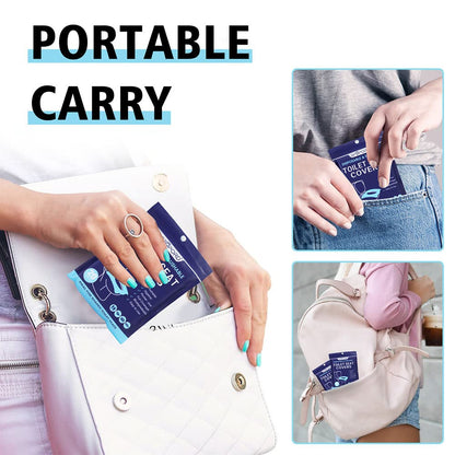 100 Pack Toilet Seat Covers Disposable Travel Essentials
