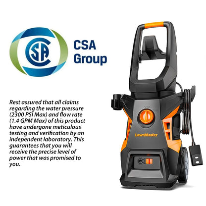 LawnMaster Electric Pressure Washer 1.4 GPM