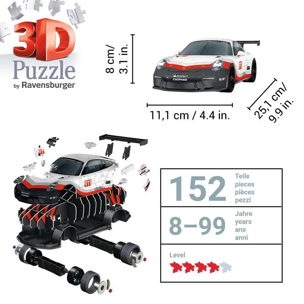 Ravensburger Porsche 911 GT3 Cup 3D Puzzle