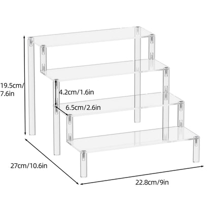 Acrylic Display Risers for Perfumes and Desserts