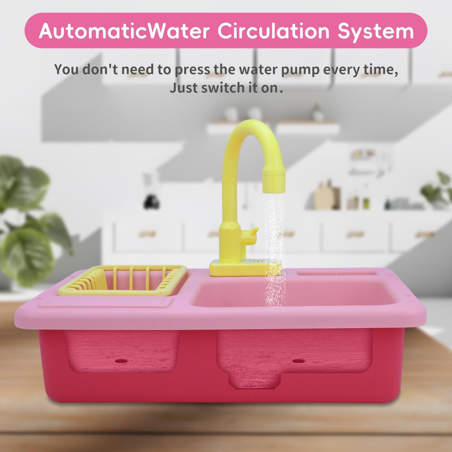 Kids Play Sink with Running Water Toy