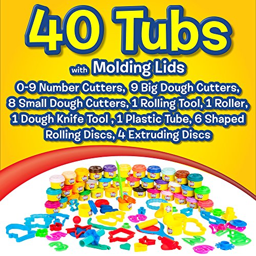 Kiddy Dough 40-Pack Birthday Party Favor Set