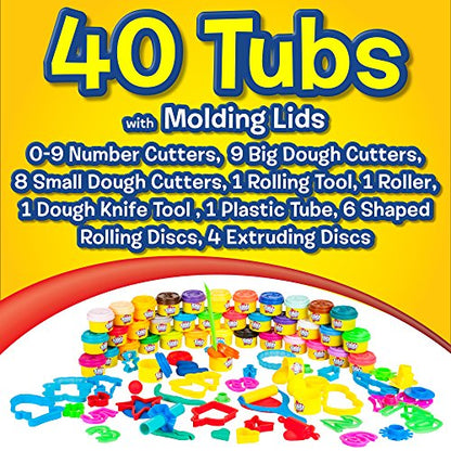 Kiddy Dough 40-Pack Birthday Party Favor Set