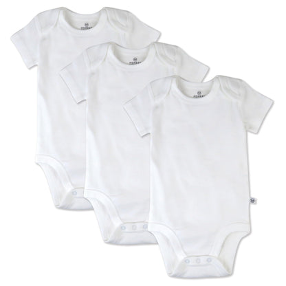 3-Pack HonestBaby Organic Cotton Bodysuits for Infants
